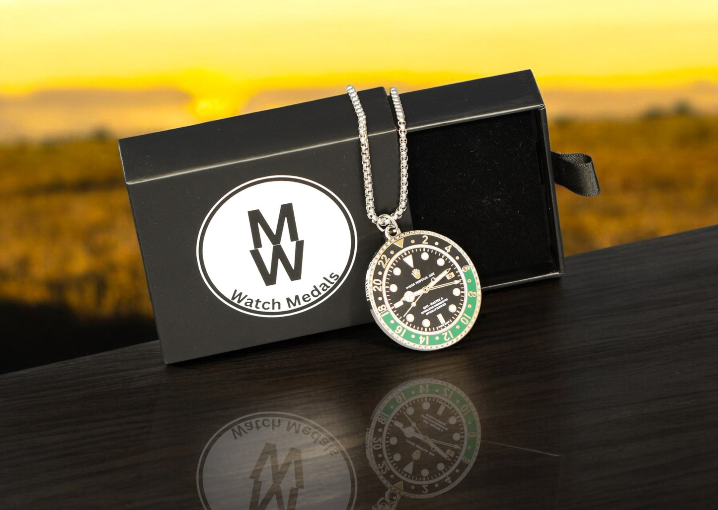 Watchmedals "GREENMASTER" Necklace - Men's Watch Collectors Luxury Gift