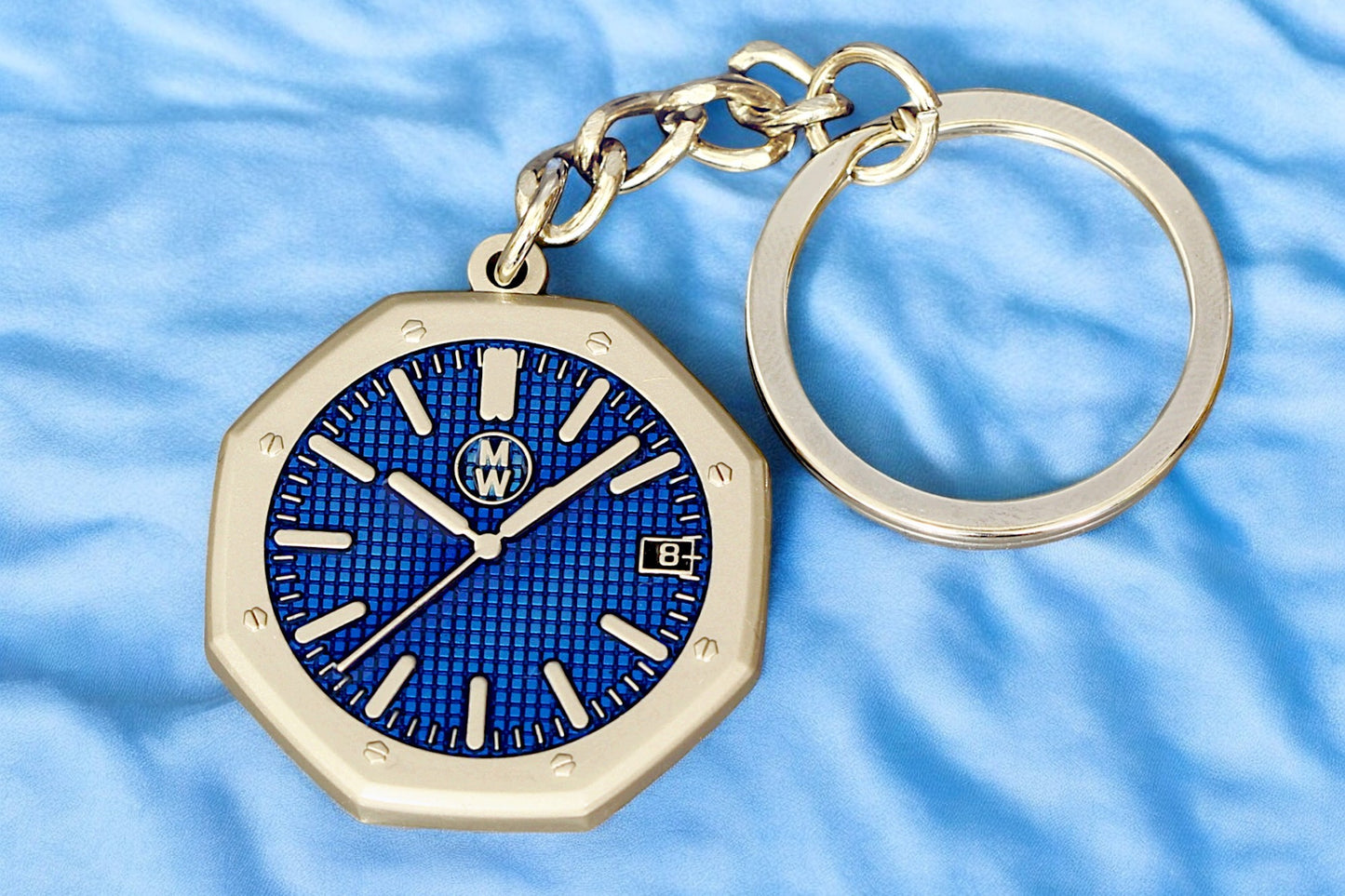 Watchmedals Official "ROYALBLUE" Men's Luxury Watch Design Keychain New In Original Box