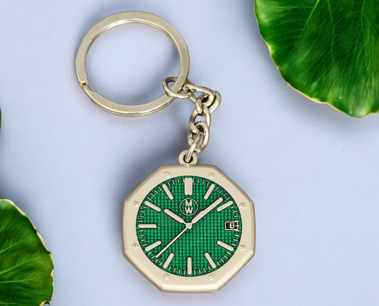 Watchmedals Official "ROYALGREEN" Men's Luxury Watch Design Keychain New In Original Box