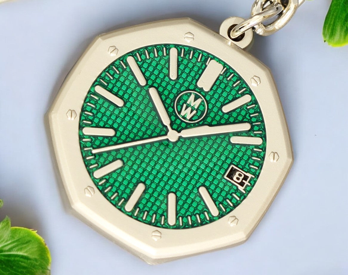 Watchmedals Official "ROYALGREEN" Men's Luxury Watch Design Keychain New In Original Box