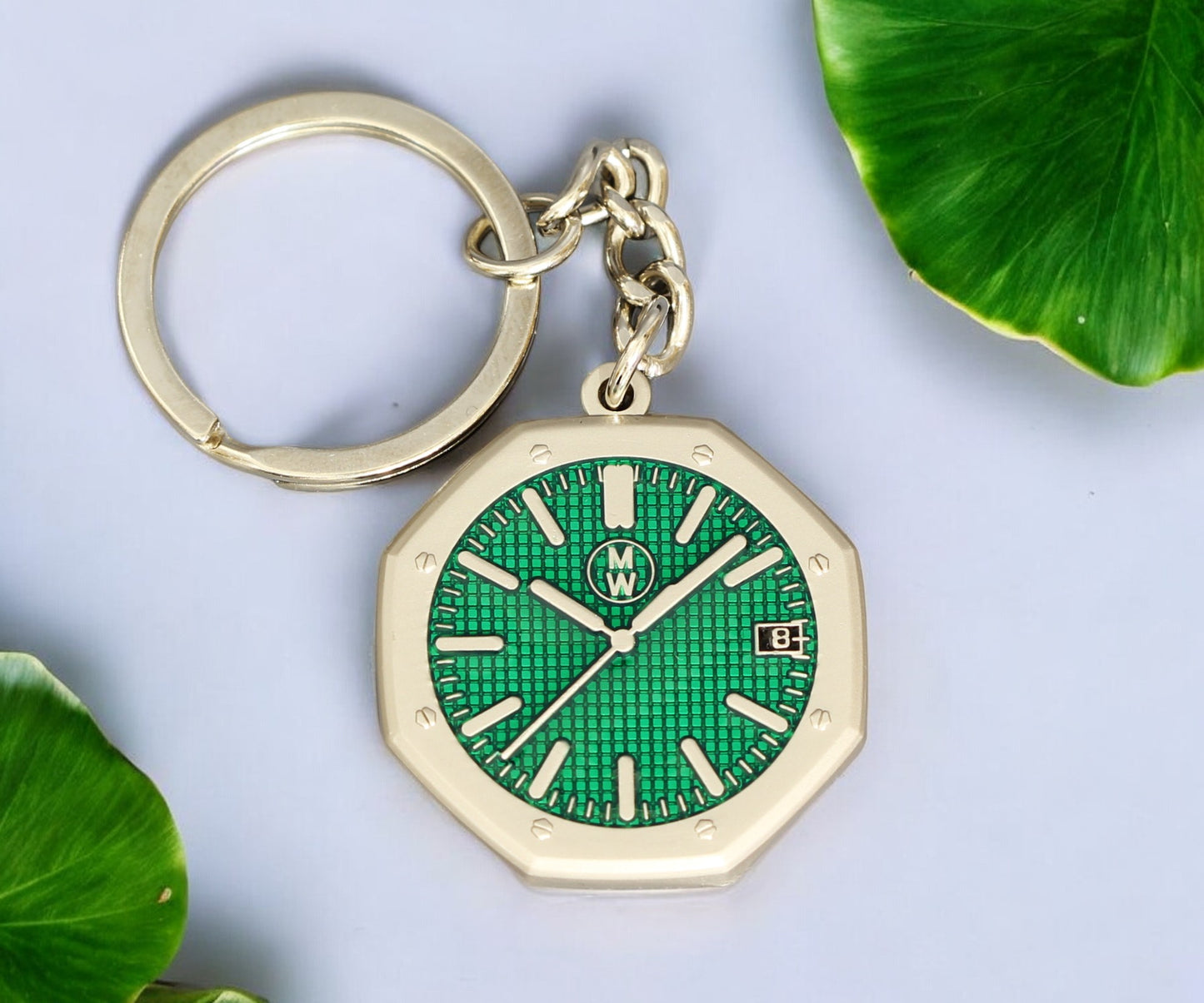 Watchmedals Official "ROYALGREEN" Men's Luxury Watch Design Keychain New In Original Box