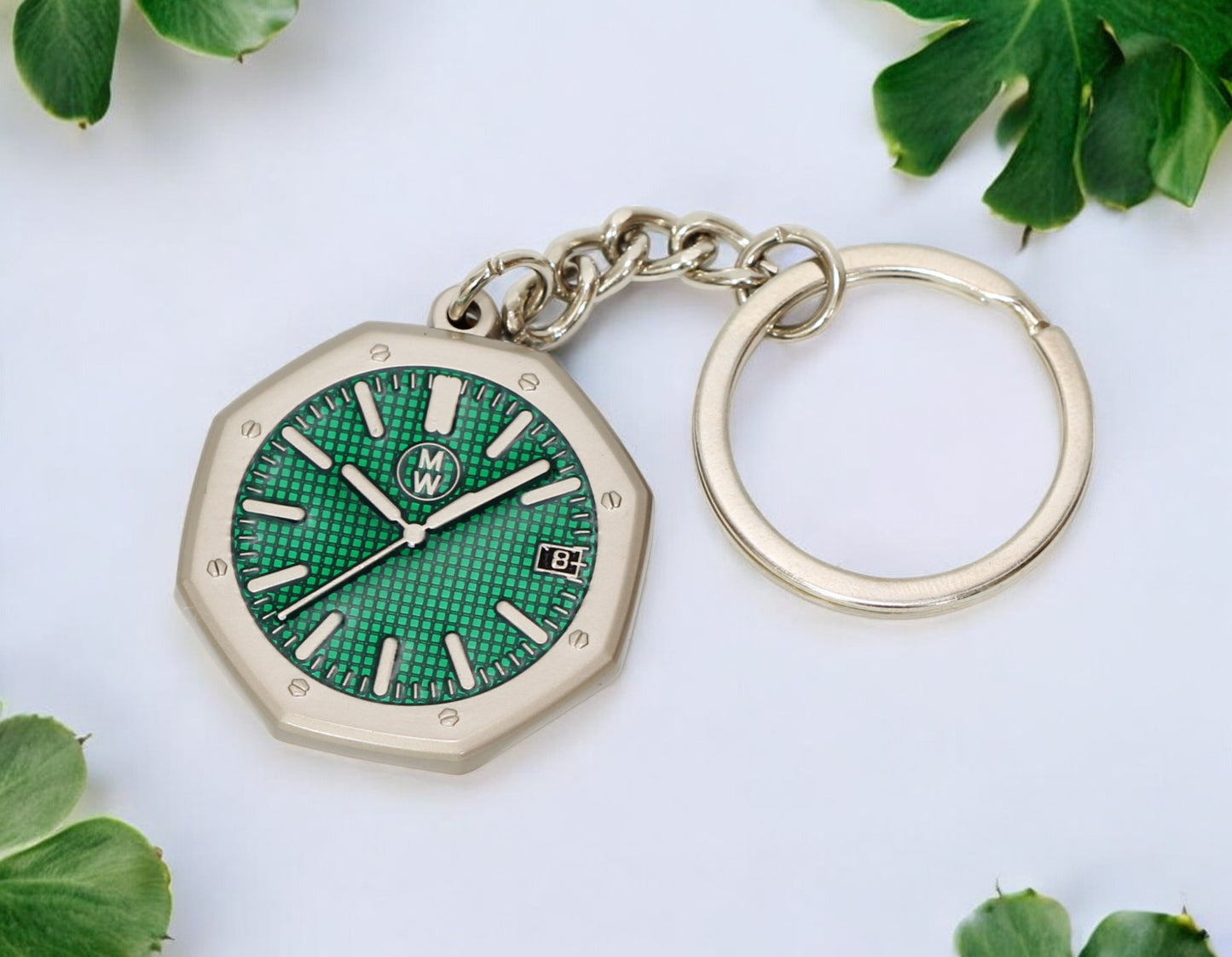 Watchmedals Official "ROYALGREEN" Men's Luxury Watch Design Keychain New In Original Box