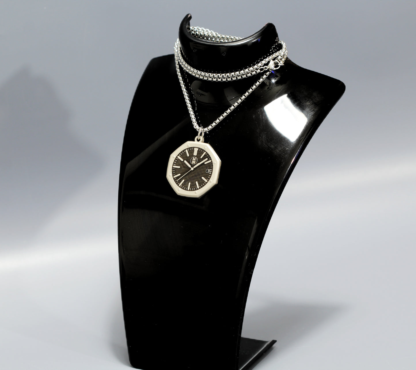 New Watch Design Necklace Pendant ROYALBLACK In Original Watchmedals Box