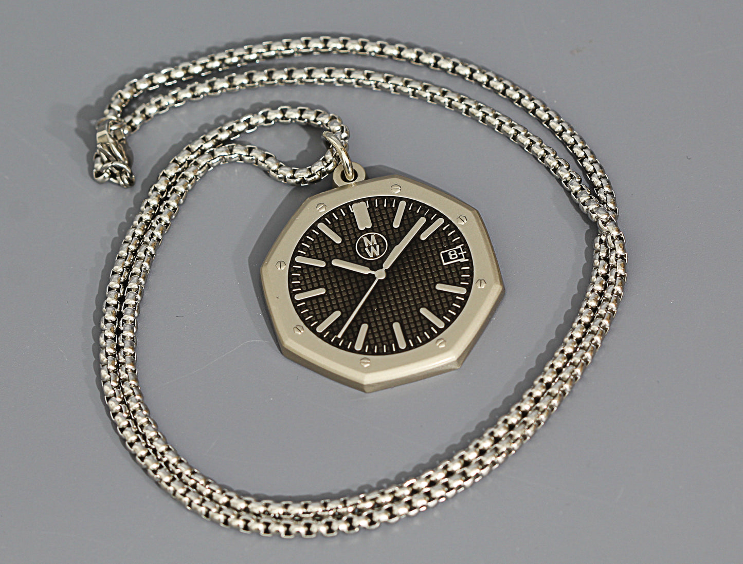 New Watch Design Necklace Pendant ROYALBLACK In Original Watchmedals Box