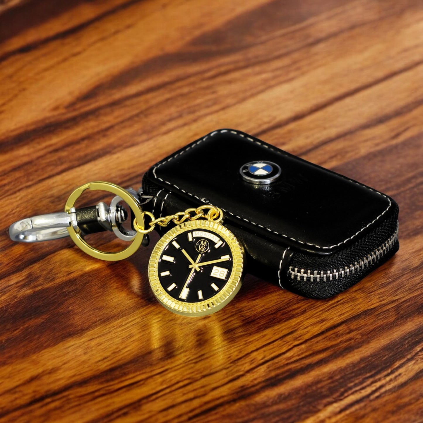 New Collection! Watchmedals PRESIDENTIAL Series Keychain BLACK & GOLD