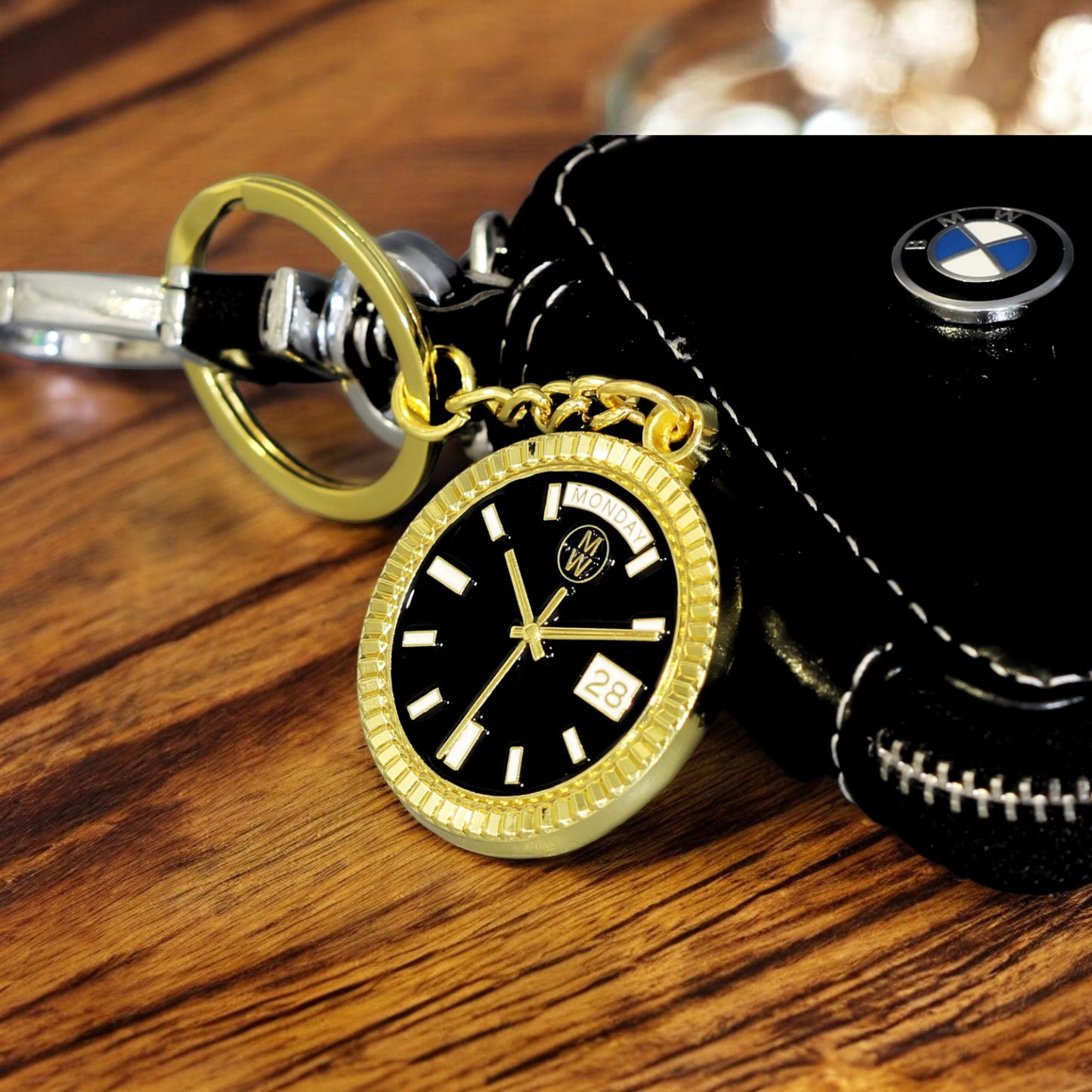 New Collection! Watchmedals PRESIDENTIAL Series Keychain BLACK & GOLD