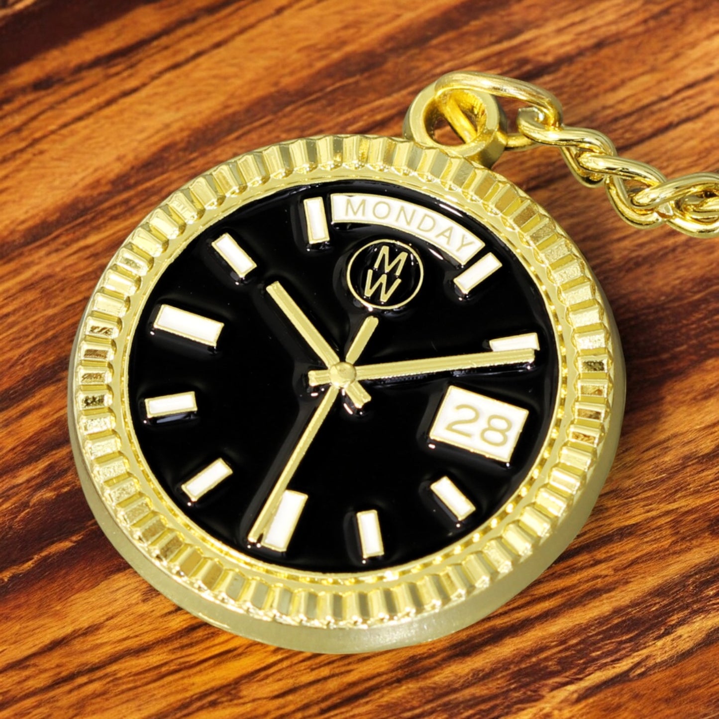 New Collection! Watchmedals PRESIDENTIAL Series Keychain BLACK & GOLD