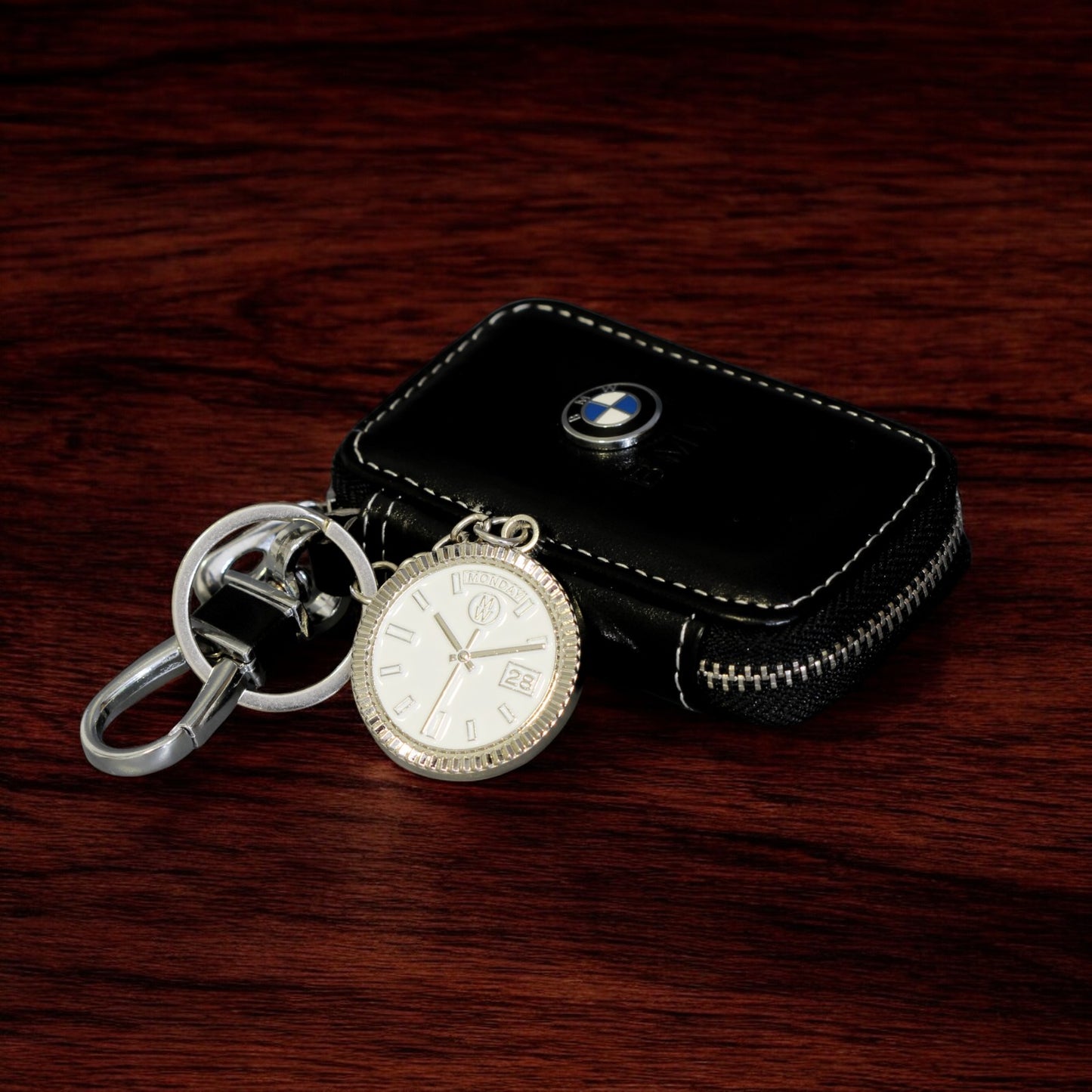 New Collection! Watchmedals PRESIDENTIAL Series Keychain SILVER & BLACK