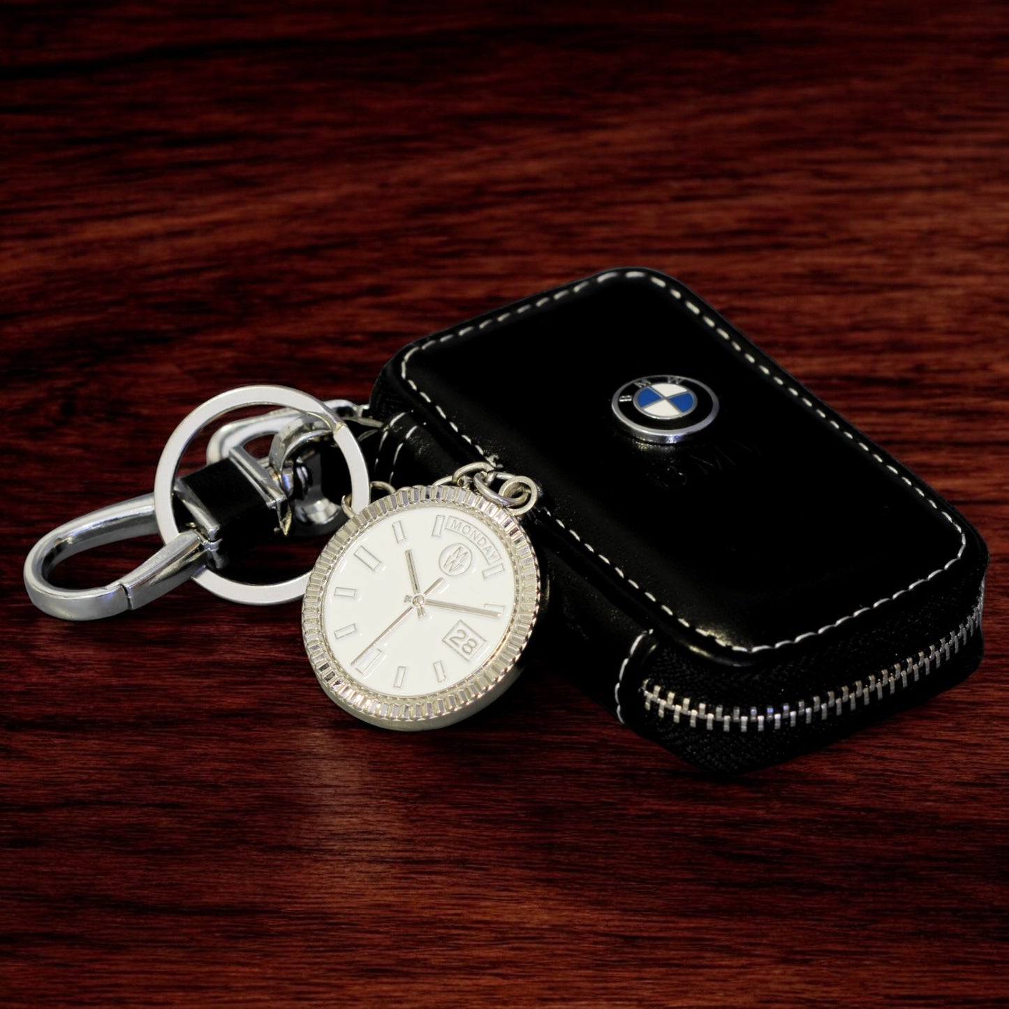 New Collection! Watchmedals PRESIDENTIAL Series Keychain SILVER & BLACK