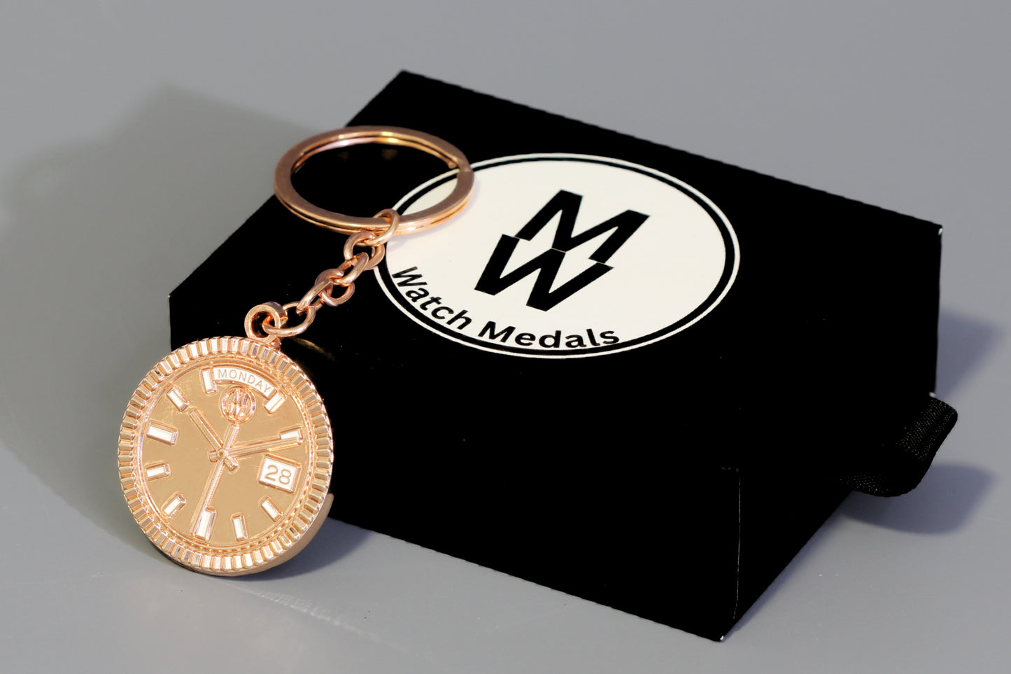 New Collection! Watchmedals PRESIDENTIAL Series Keychain - Rose Gold