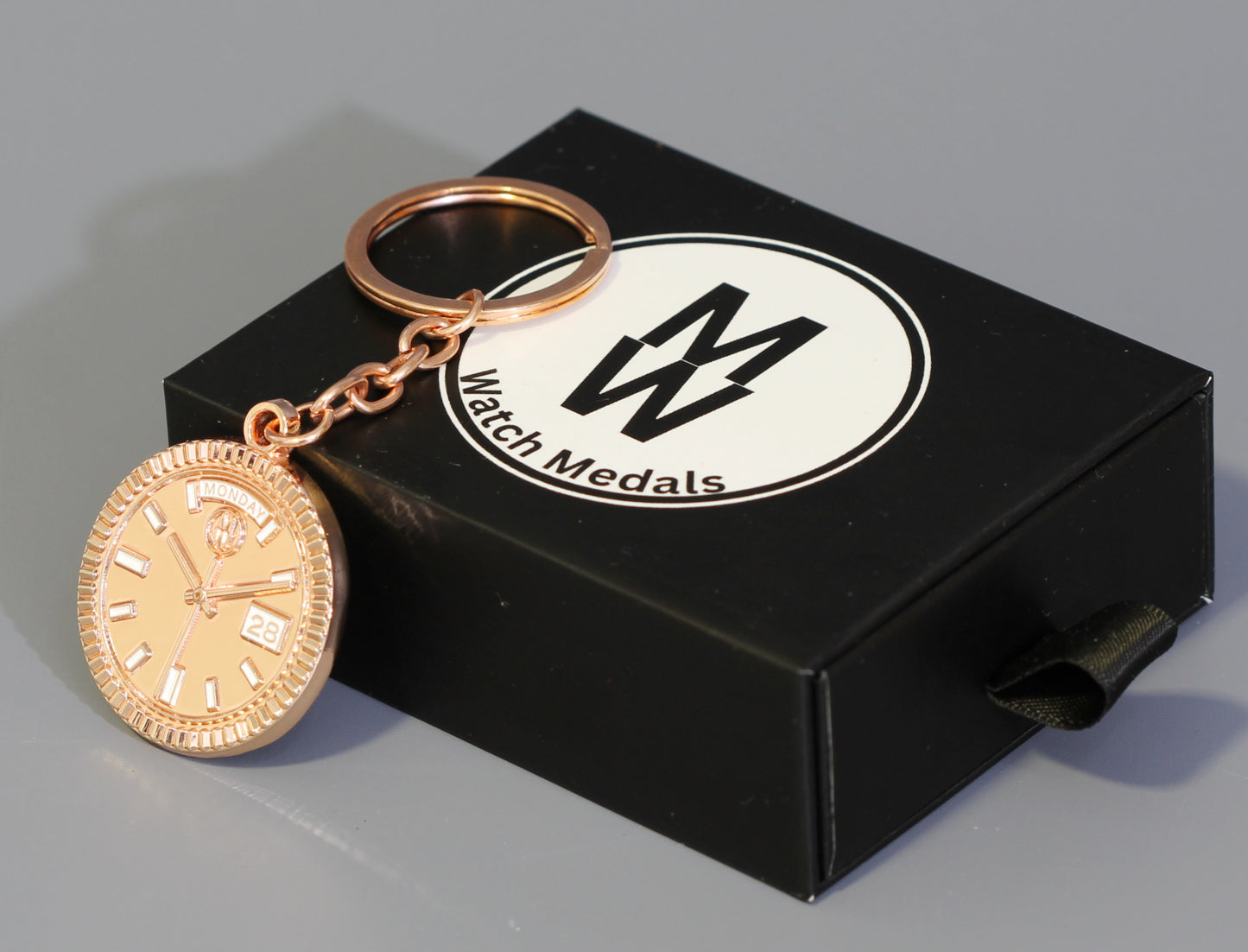 New Collection! Watchmedals PRESIDENTIAL Series Keychain - Rose Gold