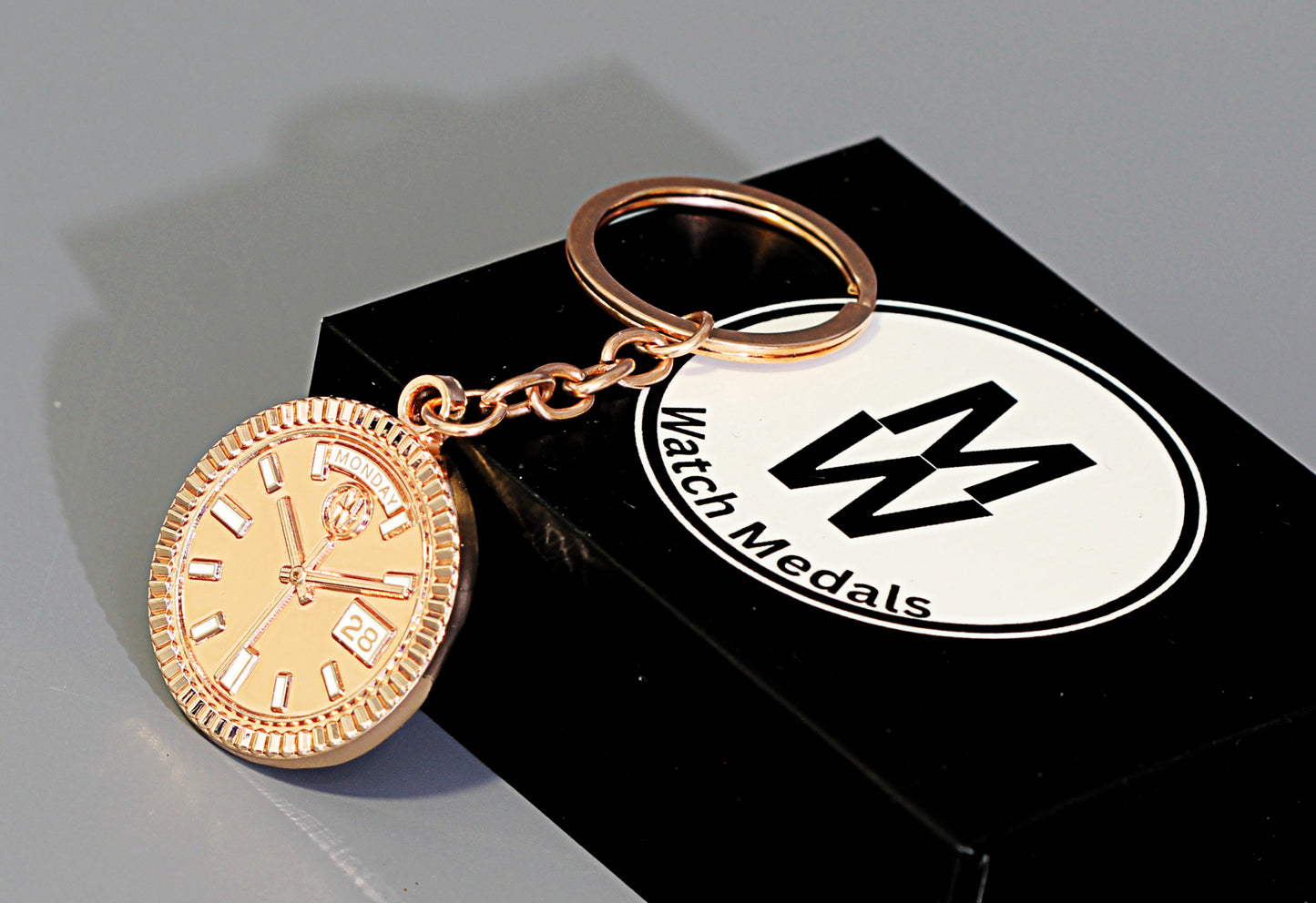 New Collection! Watchmedals PRESIDENTIAL Series Keychain - Rose Gold