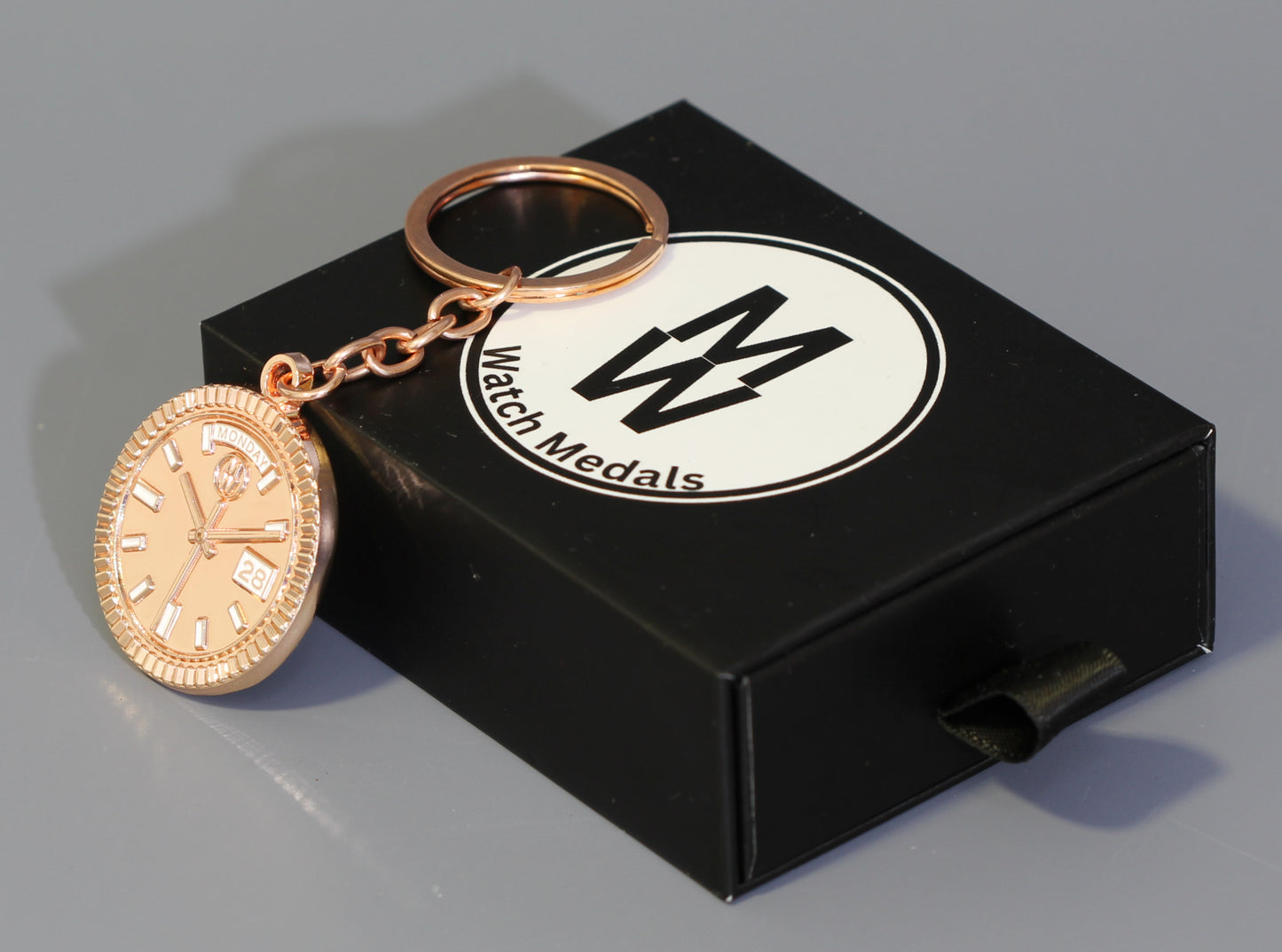 New Collection! Watchmedals PRESIDENTIAL Series Keychain - Rose Gold