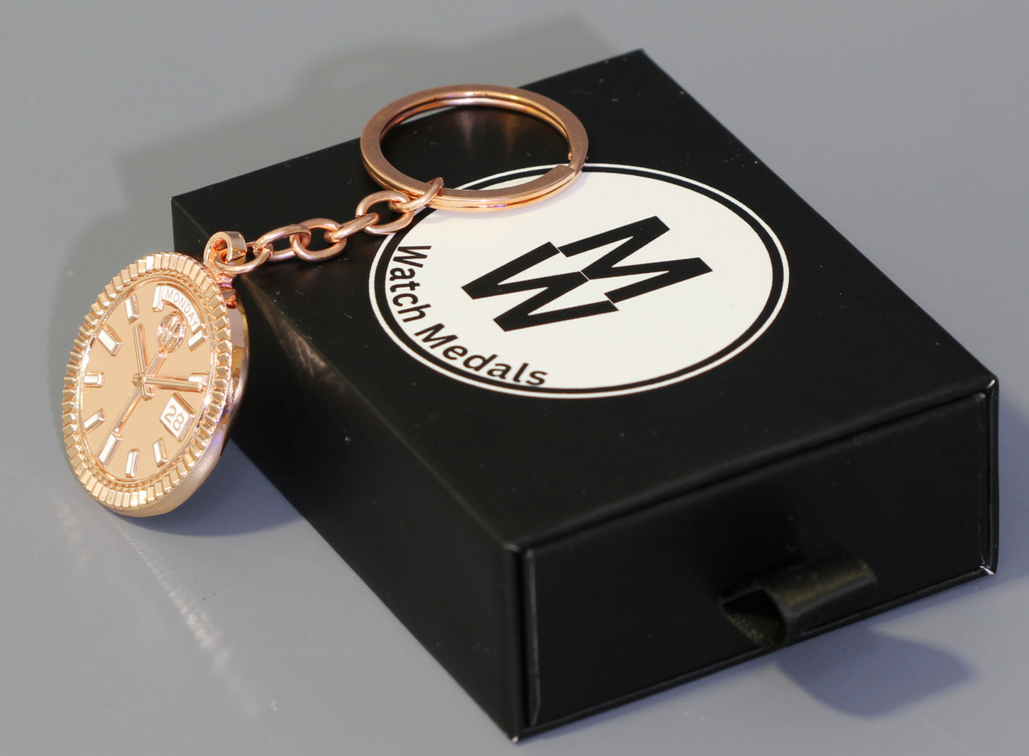 New Collection! Watchmedals PRESIDENTIAL Series Keychain - Rose Gold