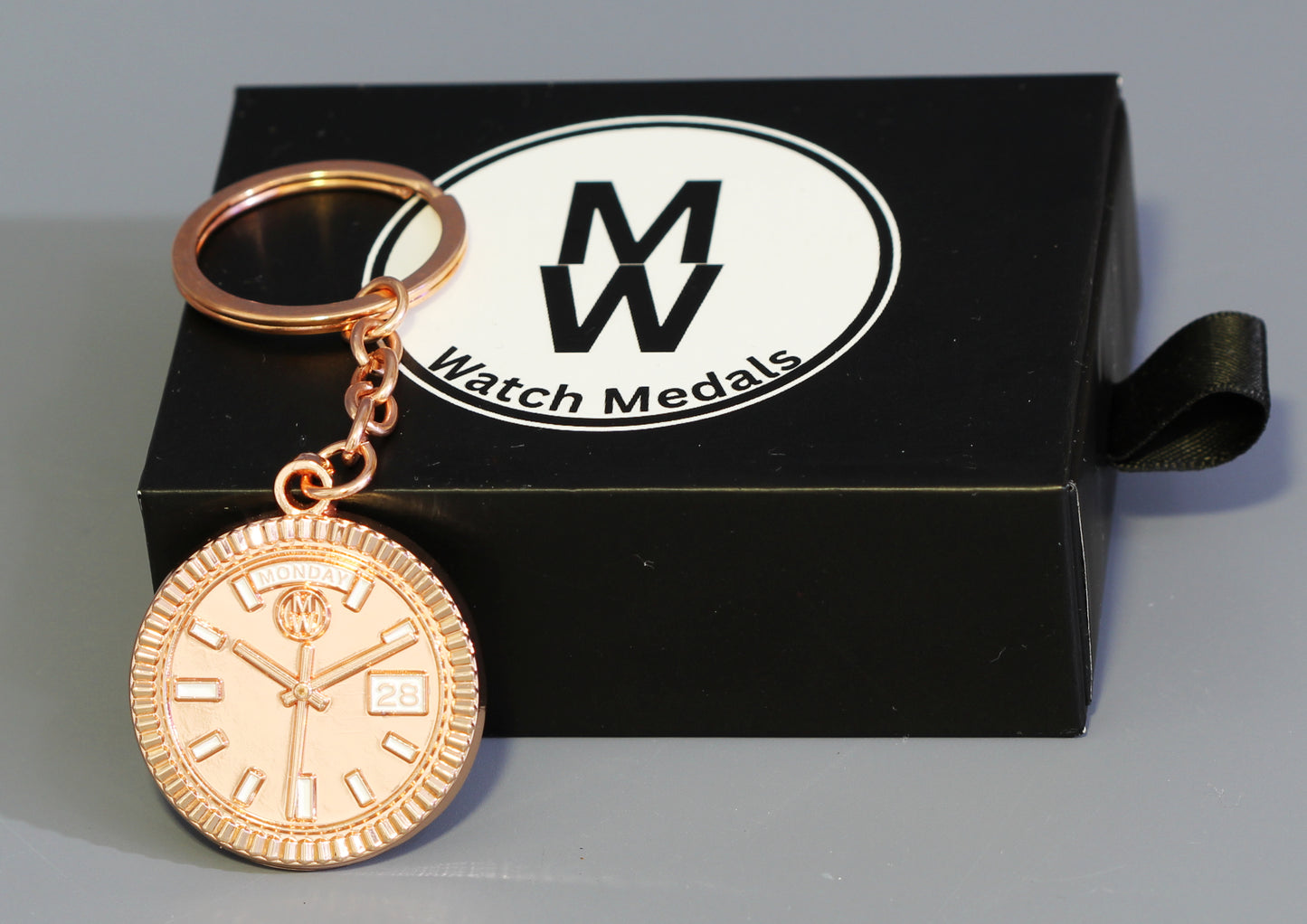 New Collection! Watchmedals PRESIDENTIAL Series Keychain - Rose Gold