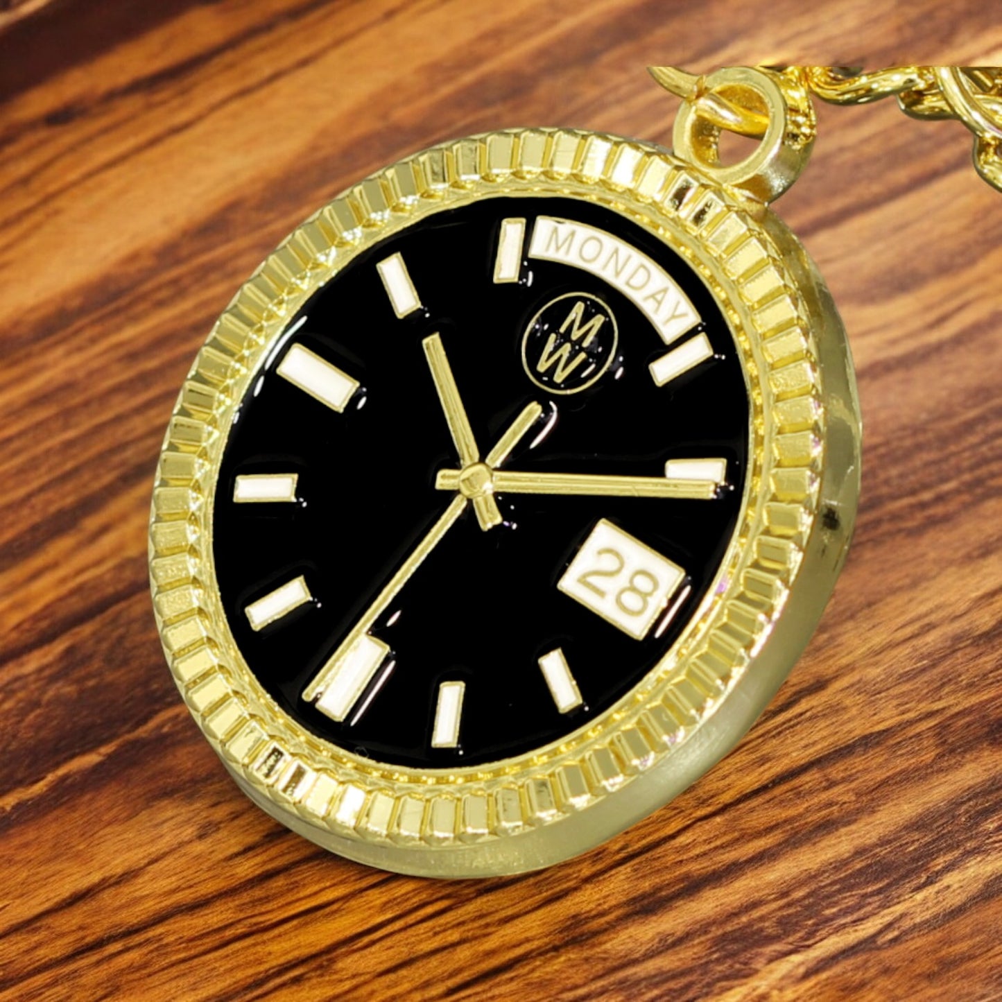 New Collection! Watchmedals PRESIDENTIAL Series Keychain BLACK & GOLD