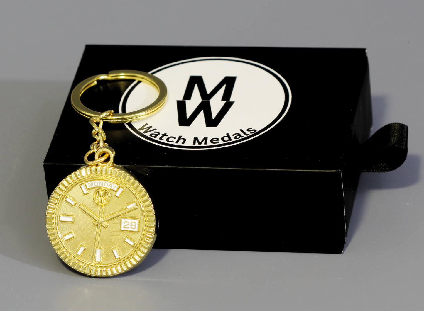 New Collection! Watchmedals PRESIDENTIAL Series Keychain - Yellow Gold