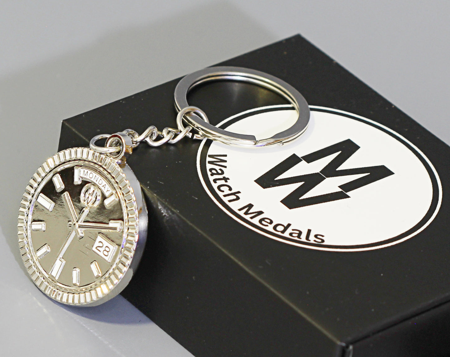 New Collection! Watchmedals PRESIDENTIAL Series Keychain - Silver