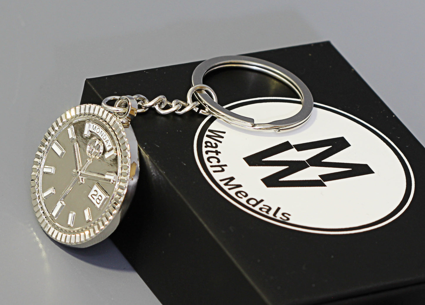 New Collection! Watchmedals PRESIDENTIAL Series Keychain - Silver